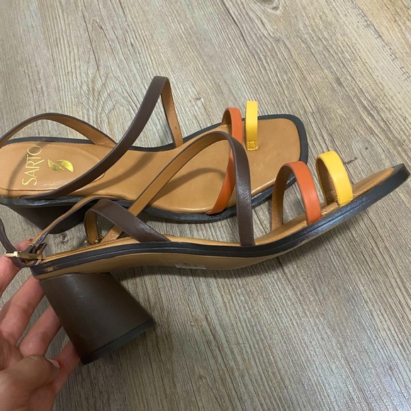 Franco Sarto Rache Strappy Leather Sandals size 9 - Picture 4 of 4